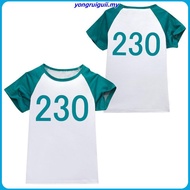 Squid Game Costume Baby Boys Girls Jacket T-shirt + Pants 3pcs 246 333 Kids Clothes Spring Autumn Fa