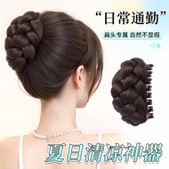 Wig Cushion Hair Piece Wig Piece Wig Piece Wig Daily Ball Head Wig Female Daughter Flower Bud Head F