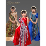 Kids costume Ethnic Filipiniana ballgown for 4-13 years old - Buwan ng wika