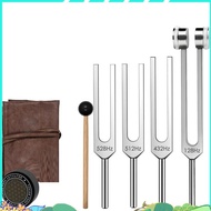 Frequency Tuning Fork Set-Weighted& Unweighted 128Hz 432Hz 512Hz 528Hz Tools with Activator, Mallet&