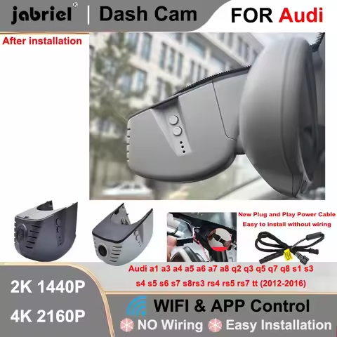 Dash Cam 2K 4K Wifi Car DVR for Audi a3 a4 a5 a6 a7 a8 q3 q5 q7 q8 s4 s5 s6 s7 rs3 rs4 rs5 rs6 rs7 t