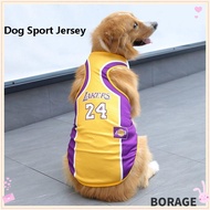 BORAG Dog Vest, Large 4XL/5XL/6XL Dog Sport Jersey, Summer Breathable Medium Puppy T-Shirt