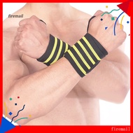 [FM] 1 Pc Wrist Guard Adjustable Sweat-absorbing Wrap-around Compression Wrist Protection Elastic Bandage Hand Sport Wristband Sports Wear