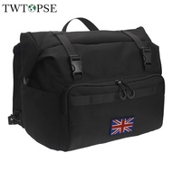 TWTOPSE Bicycle Backpack Union Jack Roll Top Bag For Brompton Folding Bike 27.5L Large Laptop Tool Bottle Bags With Raincover Strap 3SIXTY PIKES