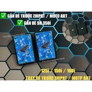 [ 1 bag ] FRONT CAT EYE FOR SH 350i / ZHIPAT MOTO ART CUSTOM 3D BLUE BIRD WINGS WAVE MOUNTED SH 125i