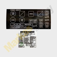 Sticker Toyota Land Cruiser VX 80 Fuse Box Sikring