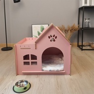 ۞✎Doghouse Four Seasons Universal House-Type Cat House Removable Dog House Dog Cage Cat House Cat Villa Large, Medium an