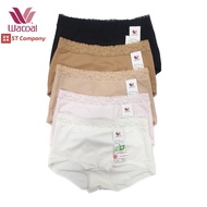 Wacoal Boyleg Panty แบบขาสั้น (Boyleg) 1 ชิ้น เต็มตัว ขอบลูกไม้ กระชับเก็บก้น นุ่ม ลื่น กางเกงใน วาโก้ รุ่น WU8893 กางเกงในหญิง หญิง ผู้หญิง