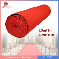 [Prettyia1] Red Carpet Aisle Runner Portable Sturdy Practical 1.2 Meter Wide Red Aisle Runner for Ex