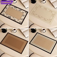 LOVETOUCH French Retro Style PVC Table Mat Placemat Waterproof Oil-proof Heat Proof Mat For Restaura