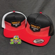 High Grade Quality Geico Honda 100% Snapback Cap topi