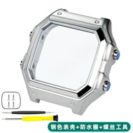 เคสนาฬิกาข้ออ้อยเหล็กกล้าชั้นดีสำหรับร้านนาฬิกา เปลี่ยนรูปแบบ AE-1200WH AE1300 ซิลิโคนหนาปกติ อุปกรณ