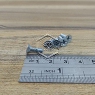 MESIN JF M4 X 12 FLAT HEAD BOLT M4X12 LENGTH 1.2CM 1.2 CM BAUD 7 4X12 4 X 12 MM SCREWDRIVER PLUS ENG