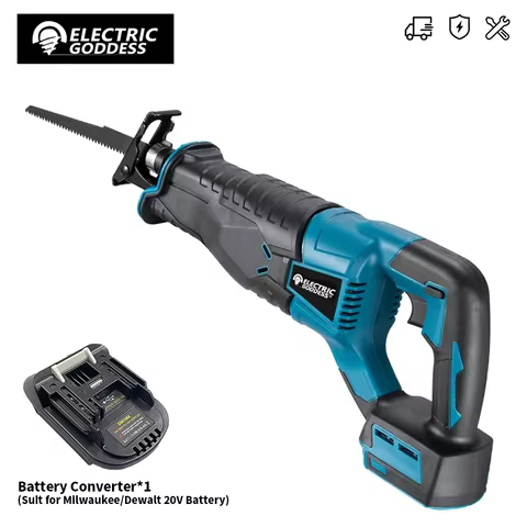 Electric Goddess 10000SPM Electric Reciprocating Electric Chainsaw Saber Saw Cordless Cutter Tool Fo