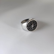 แหวนเข็มทิศ Silver Compass ring  925 แหวนเงินแท้ silver 925