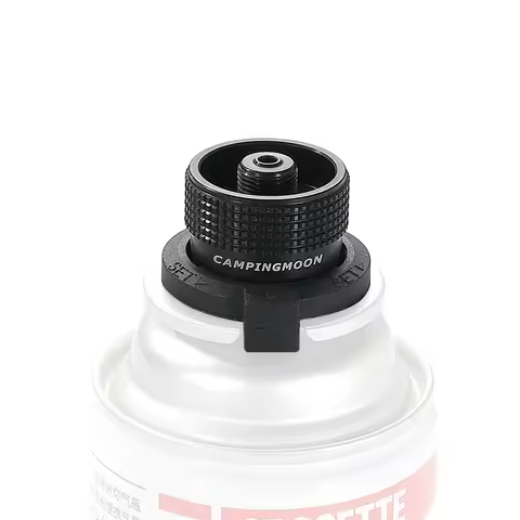 CAMPINGMOON Outdoor BKZ11 Butane Gas Cartridge Adapter Stainless Steel Gas Tank Canister Refill Buta