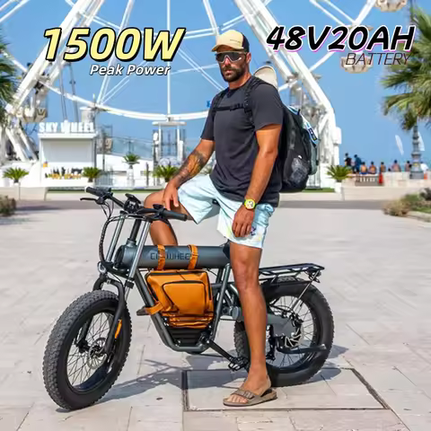 Electric motorcycle T20 1500W 48V20AH battery Hydraulic brakes Electric bike 20inch tire Mountain Of