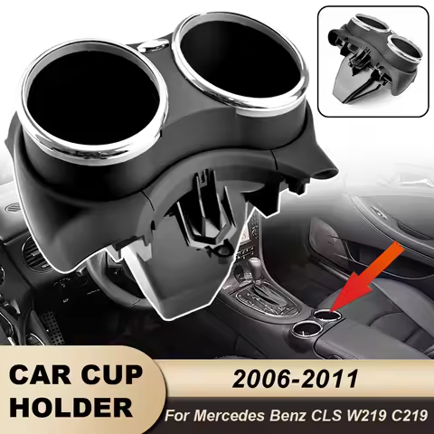 Car Cup Holder for Mercedes Benz W219 C219 CLS500 CLS63 2006-2011 Dual Bracket Drink Bottle Hold 219