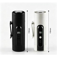 F9A Portable Handheld Cooling Fan, Ice Compress Refrigeration, 5 Wind Speeds, Built-in Flashlight, W