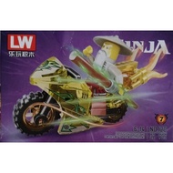 LW MODEL 120 (NO7) (32pcs) NINJA WITH MOTORBIKE BUILDING BLOCK