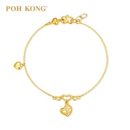 POH KONG 916/22K Gold Anggun Manja Heart Bracelet