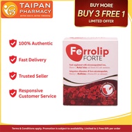 Ferrolip FORTE 补铁复合维生素补充剂 柠檬味 | 1 Box/30 Sachets | Physical recovery, postpartum conditioning | Impr