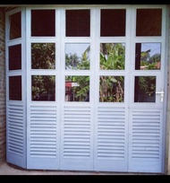pintu sliding garasi aluminium