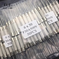 ‌Ceramic Fuse 6x30mm with Leads 10A 15A 20A 30A 500V High-Current Fuse for Over-Current Protection