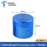 For Raytools BM111 0-3KW Collimating Focusing Lens D30 F100 F125 F150mm Focus Lens with Lens Holder 