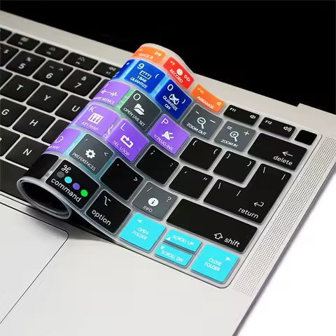 HRH Ableton Live Hotkey Silicone Laptop Keyboard Cover US&EU for MacBook Newest Air 13" 2018 Release