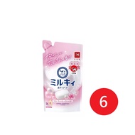 日本牛乳石鹼 COW 牛乳精華沐浴乳360ml 補充包 玫瑰花香*6包