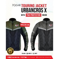 Touring Jacket Urbancros X 7Gear Malaysia with Pad Protector Inside
