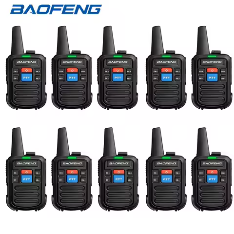 10PCS BaoFeng BF-C50 Walkie Talkie UHF Two Way Radio 400-480MHz Mini Transceiver 2W 16 Channels 1500