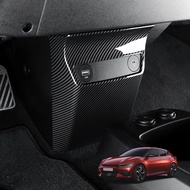 For KIA EV6 GT Line 2022-2026 Front Console Center USB Charging Port Cover Anti Kick Frame Car Inter