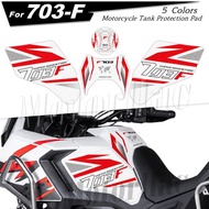 Motorcycle Side Tank Pad Anti-Slip Sticker  Knee Grip Protector Decal Accessories For Zontes 703 F Z