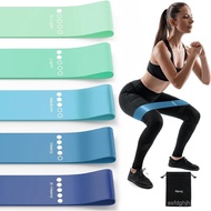 Suitable for Exercise Resistance Bands, 5-Piece Elastic Ring-Shaped Exercise Bands for Strength Trai