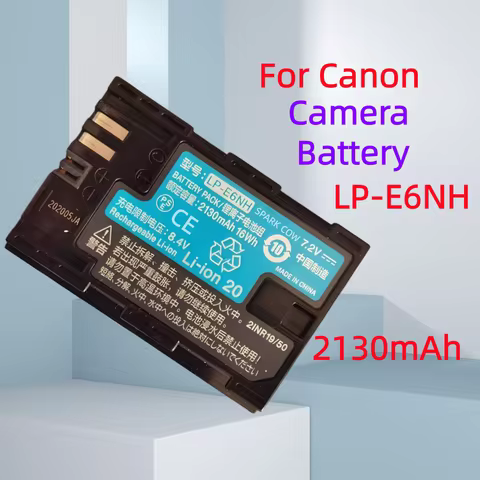 High quality 2130mAh LP-E6NH LP E6NH E6 E6N Camera Battery or Charger For Canon EOS R R5 R6 5DS 6D 7