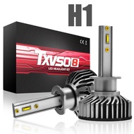 หัวหลอดไฟไฟหน้ารถ LED 110W H1 2x J2 6000K สีขาว