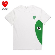 Original Genuine COMME des Garcons CDG Play Short Sleeve T-shirt Pure Cotton O-neck Men's and Women'