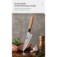 XINZUO PM8 Series 67 Layers Damascus Powder Steel Honesuki Japanese Deboning Knife 5.8 inches