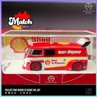 Time Micro 1: 64 Volkswagen T1 Van Shell Plate Painting Wide Body Modified Alloy Car Model