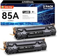 LinkDocs 85A CE285A Compatible Black Toner Cartridge Replacement for HP CE285A 85A Toner Cartridge W