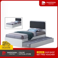 [LOCAL SELLER] MyroII Solid Wooded Bed Single / Super Single Bed Frame With / Without Single Pullout Bed