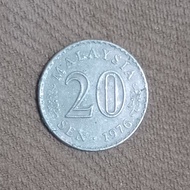 Uang Koin 20 Sen Malaysia 1976