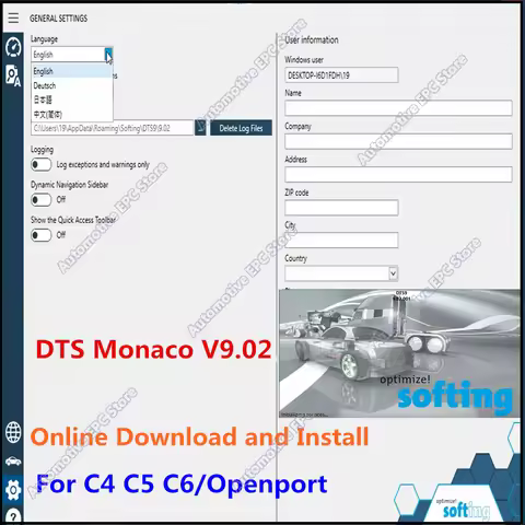 Latest DTS Monaco V9.02 for MB Star C4 Connector C5 multiplexer C6 VCI for Openport 2.0 OBD2 Tool On