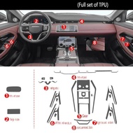 Tpu Transparent Film for 2021 Land Rover Range Rover Evoque Car Interior Sticker Console Dashboard S