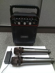 (免運費)全新輕巧型戶外擴音器  擴音箱 藍牙喇叭 小露寶 藍牙音箱 送無線咪一對