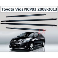 TOYOTA VIOS NCP93 08'-13'Car Outside Window Moulding Weatherstrip Seal Belt Weather Strip Plastic Tr