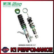 Honda Civic ES (1.7/2.0)/EP3/EM2 - ZerOne SSR550 Hi-Lo Soft Hard Adjustable Suspension