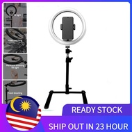 Vroom TDD-988 10" Table Top Desktop Ring LED Light With Phone Holder Stand for Photography Live Vide